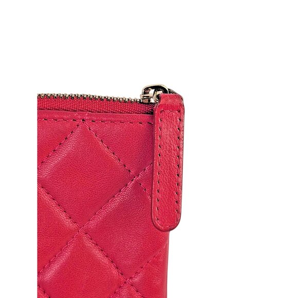 CHANEL Lambskin Pouch Clutch Leather Medium O Case Quilted Matelasse CC Dust Bag - Picture 7 of 16